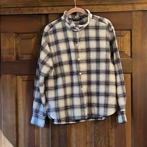 Banana Republic plaid wool button up shirt